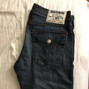 Skinny Dark Blue Rare True Religion Jeans Size 34